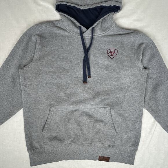 Ariat Chimayo Collection Thunderbird Hoodie Gray Centinela Arts Womens M - Picture 6 of 7